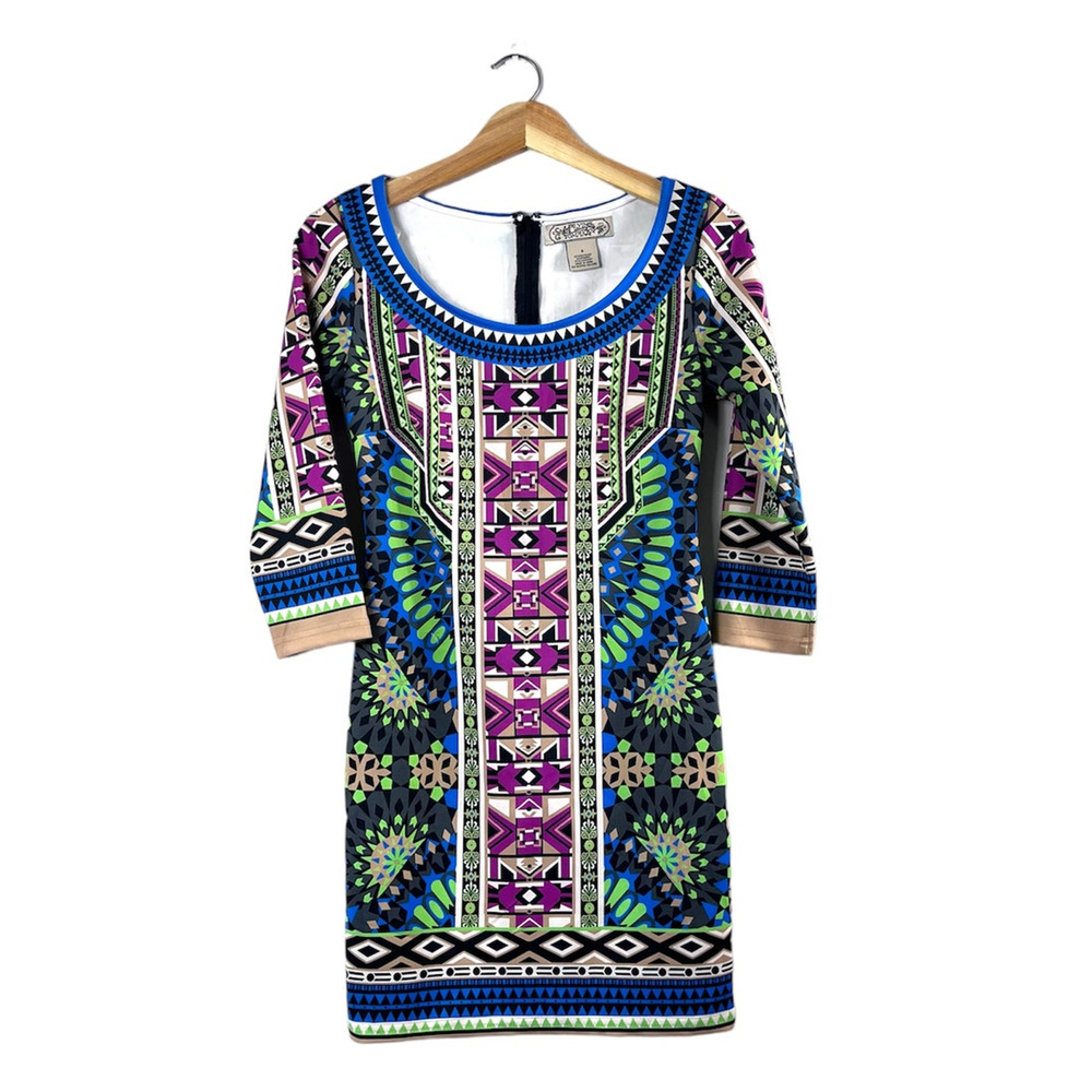 Women's Boho Pattern Flying Tomato Shift Dress S